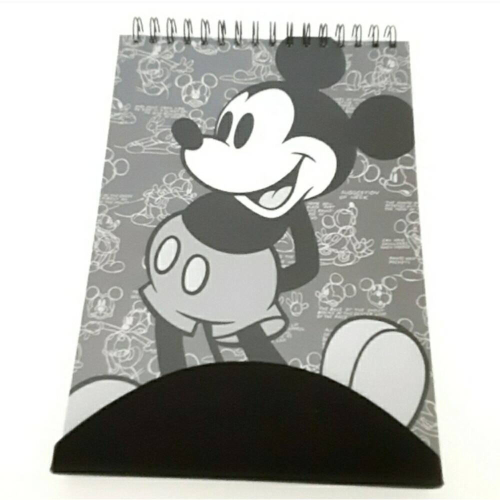 Disney Parks Mickey Mouse Notebook Spiral Bound Sketchbook Set with Pencils NWT